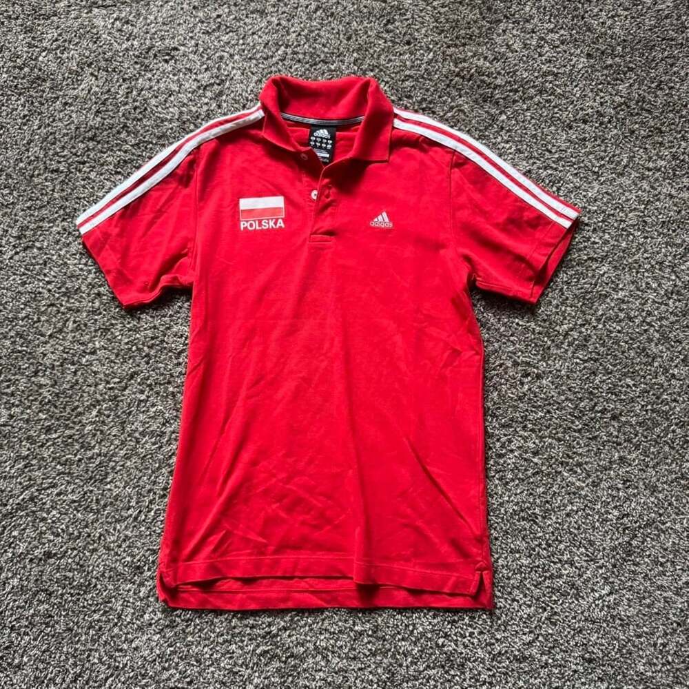 Adidas Polska Poland Clima365 Performance Soccer Polo Shirt